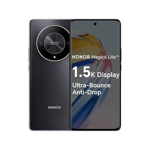 Image of Magic 6 Lite 5G Smartphone | 512GB ROM + 8GB RAM | 6.78" AMOLED 120Hz Display | 108MP Triple Camera | Snapdragon 6 Gen 1 | Android 13 | 5300mAh Battery | Dual SIM | NFC | Magic OS 7.2 (Midnight Black)