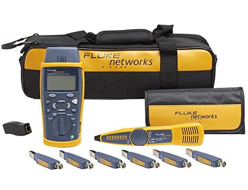 Image of Fluke Networks CIQ-KIT CableIQ Advanced IT Kit: CableIQ Main Unit + Remote Adapter + Hard Carrying Case + Remote IDs + IntelliTone 200 Probe