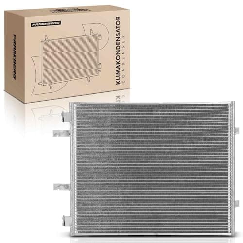 Image of Frankberg AC Condenser Compatible with Vivaro A Platform/Chassis E7 2.0L 2006-2014 Trafic II Bus JL 2.0L 2006-2022 Replace# 93862283