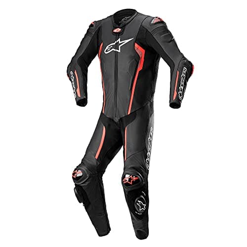 Image of Alpinestars Missile V2 One Piece Motorcycle Leather Suit, black/red, 52