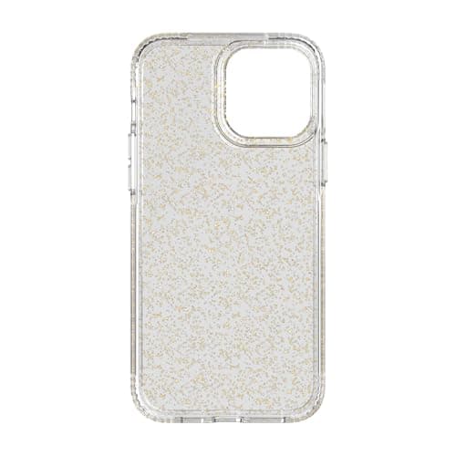Image of tech21 Evo Sparkle for iPhone 13 Pro Max – Shimmering Phone Case with 12ft Multi-Drop Protection Gold Glitter