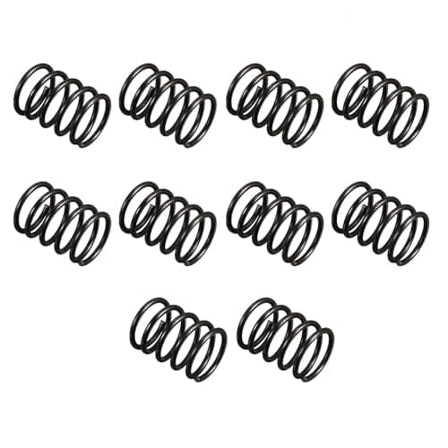 Image of TA-VIGOR 10Pcs Compressed Spring, 12mm OD, 1.2mm Wire Size, 15mm Free Length, Spring Steel Construction Extended Mechanical Compression Springs for Home Repairs, DIY Projects