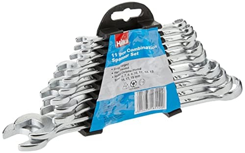 Image of Hilka 17161102 11PC Combi Spanner Set Metric, Clear