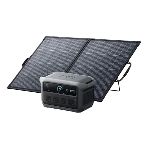 Image of Anker SOLIX C2000 Gen 2 Portable Power Station with 200W Solar Panel, 2400W (Peak 4000W) Solar Generator, 2048Wh LiFePO4 Battery, Fast Charge 100% in 58 Min, Home Backup, Camping, RVing & Emergency