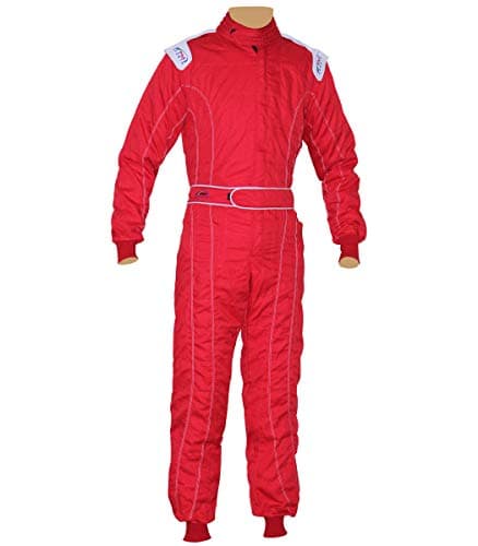 Image of PM Sports New Adult Karting/Race/Rally One Piece Suits Poly Cotton 8 Brilliant Colors (Red, Medium)