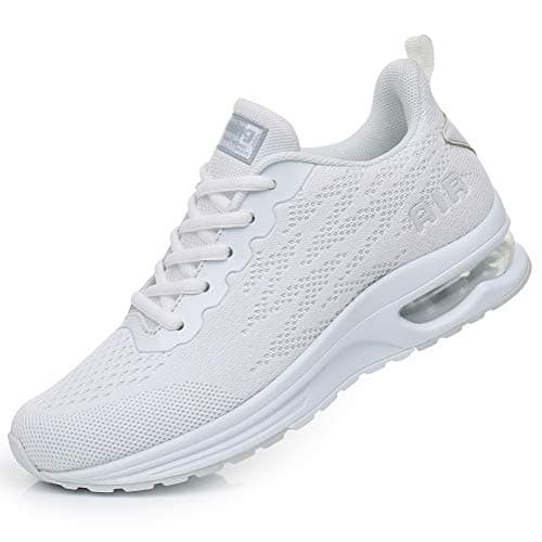 Image of FLARUT Women Trainers Athletic Running Shoes Breathable Sport Walking Sneakers Lightweight Tennis Shoes(White,39)