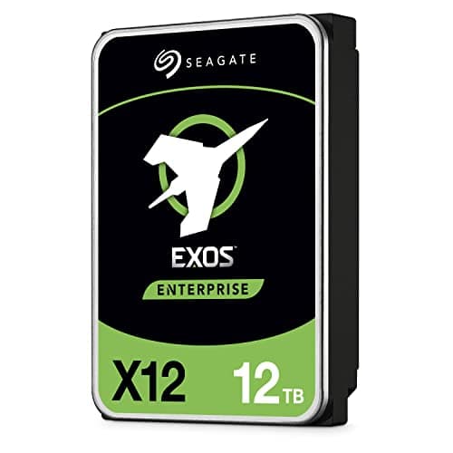 Image of Seagate Exos 12 TB Internal Hard Drive Enterprise HDD – 3.5 Inch 6 Gb/s 7200 RPM 128 MB Cache for Enterprise, Data Centre (ST12000NM0007)
