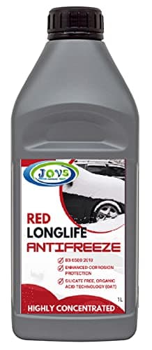 Image of JOVS Antifreeze & Coolant 1 Litre Long Life Concentrate Red