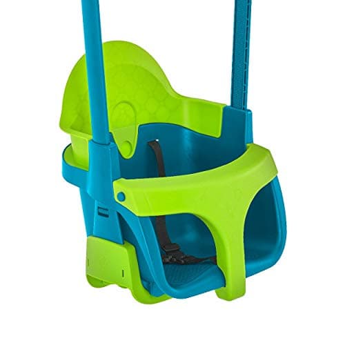 Image of TP Toys Quadpod 4-in-1 Growable Swing Seat Green, Outdoor Playground Baby Swing Seat with Adjustable Ropes and Safety Strap, Toddler Swing for Gardens and Playgrounds, Kids 6 months - 8 years One Size