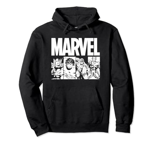 Image of Marvel Comics Action Tiles Pullover Hoodie