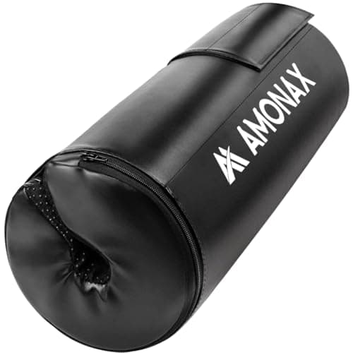 Image of Amonax Hip Thrust Barbell Pad, Extra Thick Foam Padding, Heavy Duty Gym Accessories Fitness Workout Bar Pad Cushion Cover for Hip Thrusts, Women & Men