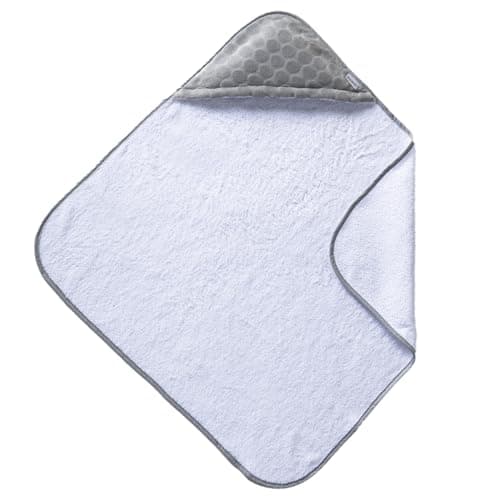Image of Clair de Lune Marshmallow Baby Hooded Towel - 70 x 70 cm (Grey)