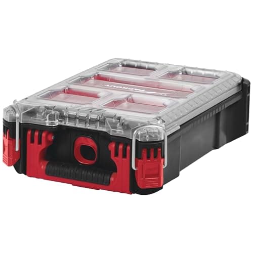 Image of Milwaukee 0 932464083 PACKOUT Compact Organiser Case, Red