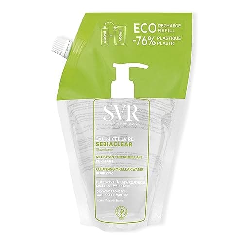 Image of SVR SEBIACLEAR Cleansing Micellar Water for Acne-Prone, Oily, Combination Skin. Mattifying, Purifying, Unclogging Make-Up Remover, even Waterproof, 400ml