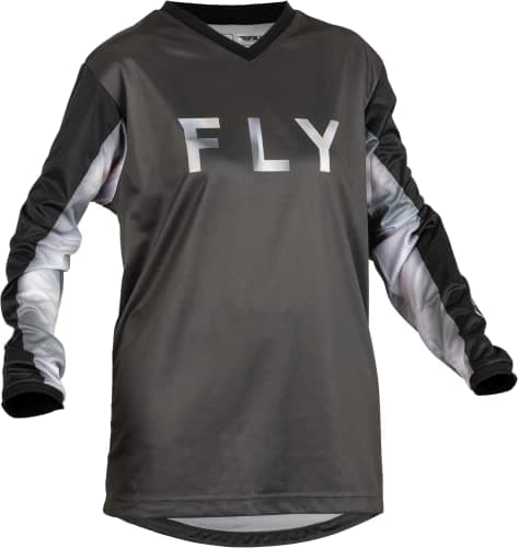 Image of Fly Racing 2022 Adult Women's F-16 Jersey, Black/Grey, S
