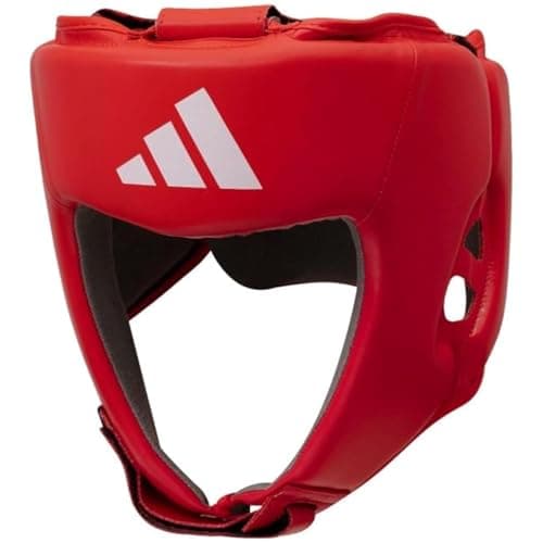 Image of adidas Unisex - Adult IBA Boxing Head Guard Head Guard, Red, L