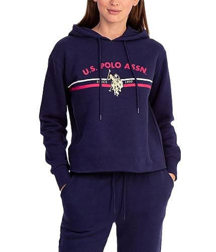 Image of U.S. POLO ASSN. USPA Graphic Logo Pullover Hoodie Classic Navy 3XL, Classic Navy, 3XL Plus