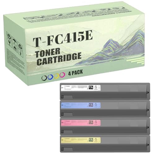Image of AUNNSY for Toshiba T-FC415 T-FC415E Toner Cartridge Replacement High Capacity for E-STUDIO 2010AC 2510AC 2515AC 3015AC 3515AC 4515AC 5015AC Printer 4 color