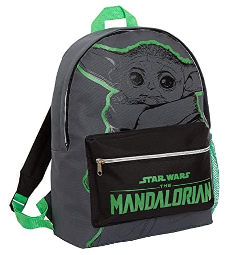 Image of Star Wars The Mandalorian Backpack Grogu Bag For Adults Teens Kids Baby Yoda School Bag Travel Sports Rucksack