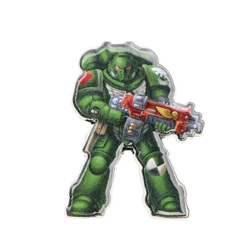 Image of Starforged Warhammer 40K Primaris Space Marines PSM Chapter Pin Badge Refrigerator Magnet -Dark Angels