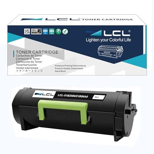 Image of LCL Compatible Toner Cartridge 51B2000 51B00A0 2500 Pages (1 Black) Replacement for Lexmark MX317DN MS317DN MS417DN MS517DN MS617DN MX317 MX317DN MX417 MX417DN MX517 MX517DE MX617 MX617DE MX417de
