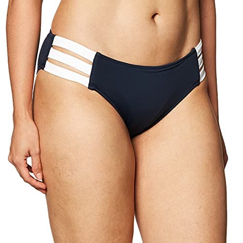 Image of SEAFOLLY Women's Block Party Multi Strap Bikini Bottom Swimsuit, Indigo, 10