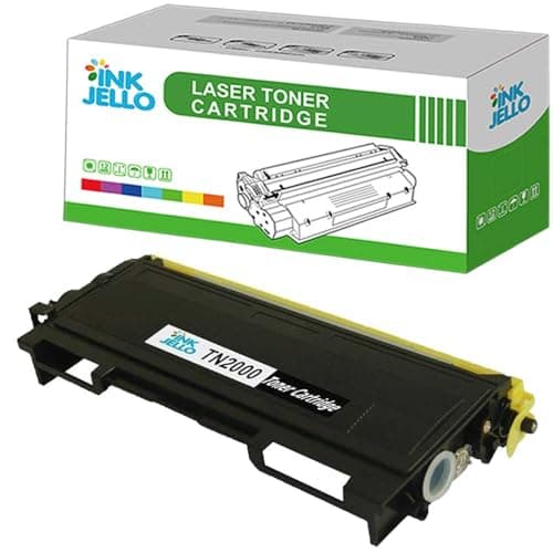 Image of InkJello Toner Cartridge For Printer, Compatible With Brother DCP-7010 7010L 7020 7025 Fax-2820 2920 HL-2030 2040 2050 2070 2070N 2500 MFC-7225N 7420 7820N TN2000 (Black, 1-Pack)