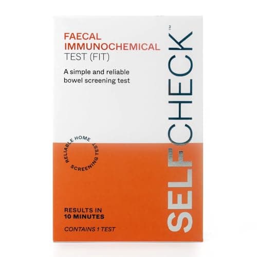 Image of SELFCheck Bowel Health Test | Instant Results | Contains 1 Single Use Test | CE Approved | detects Symptoms of Colon Polyps