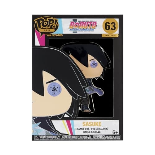 Image of Funko Large Pop! Enamel Pin - Boruto Next Generations: Sasuke Uchiha - Boruto: Naruto Next Generations Enamel Pins - Cute Collectable Novelty Brooch - for Backpacks & Bags - Gift Idea