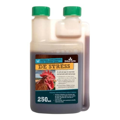 Image of Global Herbs DeStress for Chickens Calming & Settling Support Liquid 250ml