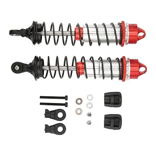 Image of RC Rear Shock Absorber Professional Aluminum Alloy RC Car Rear Shock Damper for 1/7 1/8 Series RC (Red)