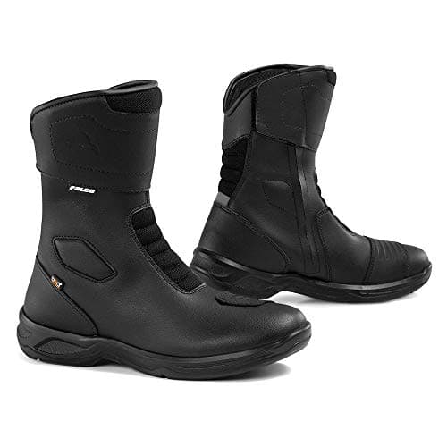 Image of FALCO LIBERTY 2.1 ROAD STYLE CE APPROVED WATERPROOF MOTORCYCLE BOOTS BLACK 42