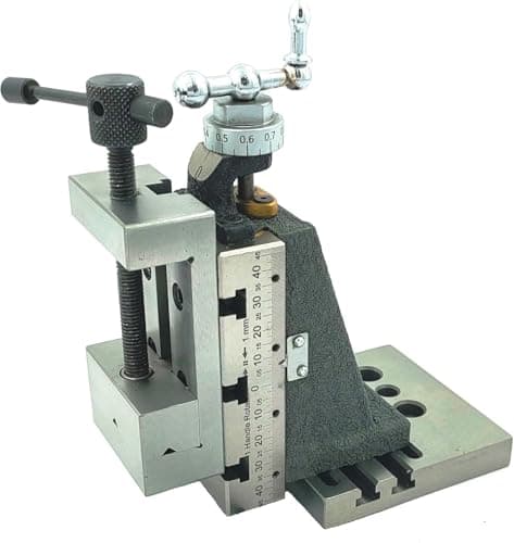 Image of MachEL Mini Vertical Milling Slide with 2” / 50 mm Steel Vice & Base Plate – Direct Mount for 7x14 Mini Lathe