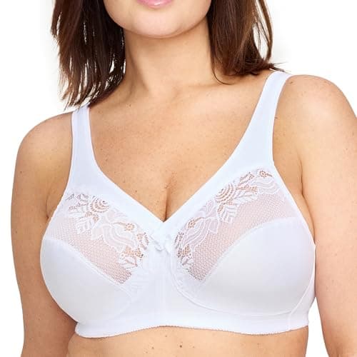 Image of Glamorise MagicLift Minimizer Wirefree Bra 1003 (Women's & Women's Plus) White