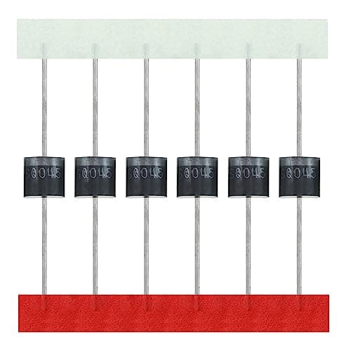 Image of AUKENIEN 10SQ045 Schottky Barrier Rectifier Diode 10A 45V 10 Amp 45 Volt Electronic Silicon R-6 Axial Diodes for Solar Panel (Pack of 20pcs)