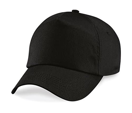 Image of Beechfield Unisex Junior Original 5-Panel Cap - Youth Fashion Hat - Black