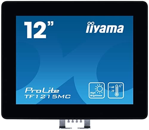 Image of iiyama ProLite TF1215MC-B1 - LED monitor - 12.1" - open frame - touchscreen - 1024 x 768 - IPS - 540 cd/m² - 1000:1-25 ms - HDMI, VGA, DisplayPort - black