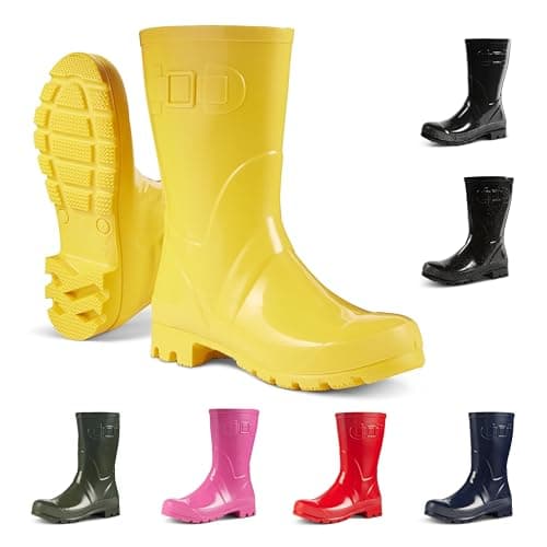 Image of JUJU Womens Boots, Waterproof Ladies Wellies, Comfy and Stylish Fit, Easy Slip On, Womens Wellington Boots UK Sizes 3-8