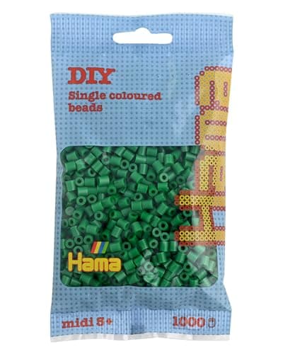 Image of Hama 207-10 Beads - green (1000 Midi Beads)