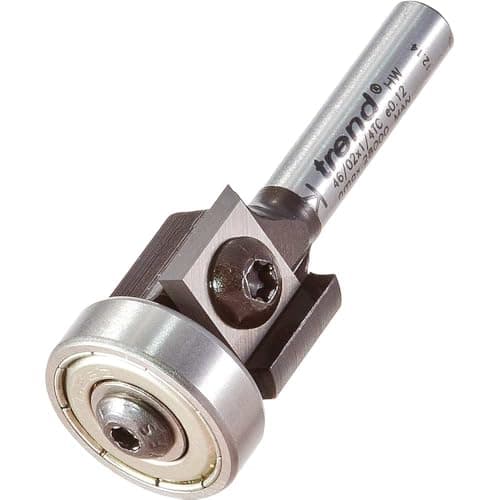 Image of Trend Professional Rota-Tip Cutter, 1/4 Inch Shank, 19mm Cut Diameter & 12mm Cut Length, Tungsten Carbide Tipped, 46/02X1/4TC