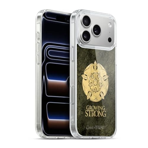 Image of Head Case Designs Officially Licensed HBO Game of Thrones Tyrell Dark Distressed Look Sigils Gel Case [Military Grade Protection] Compatible with Apple iPhone 17 Pro Max and Compatible with MagSafe