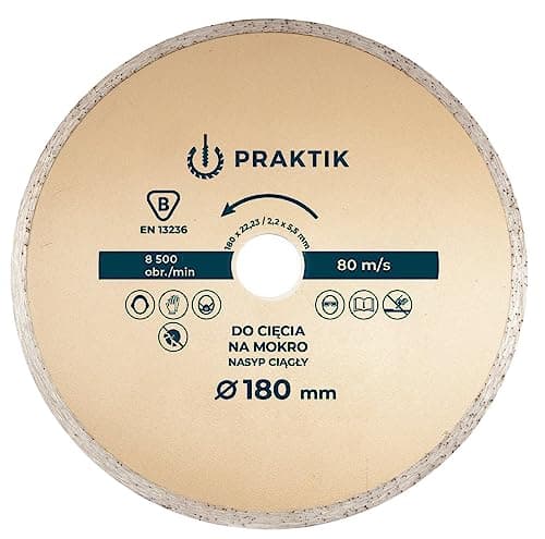 Image of 180mm 7" Diamond Cutting Disc Wet Application for Ceramic Tiles Concrete Brick Granite Mortar Masonry Wheel-continuous Rim