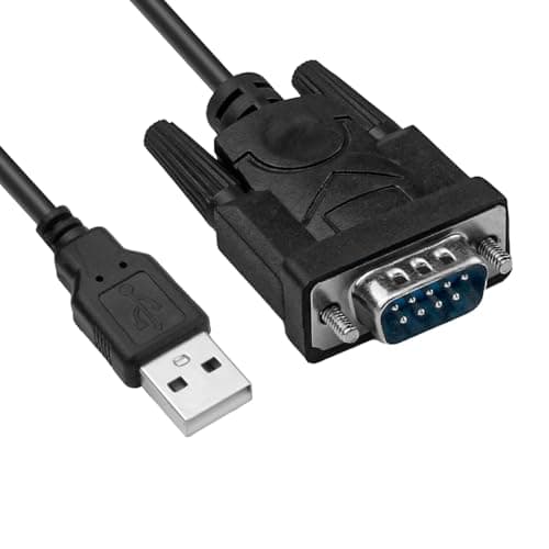 Image of QTMMC USB to Serial Cable, 1.8M USB to RS232 DB9 9 Pin Converter Cord, Serial Female Adapter Cable with Prolific PL2303 Chipset, Support Windows 7/8/10/11, Mac OS X 10.6 and Above