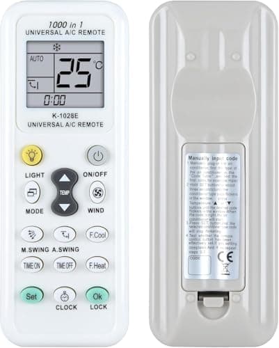 Image of K-1028E Universal Air Conditioner Remote Control for LG Gree Midea Toshiba Haier Daikin Hitachi Sharp Panasonic Samsung Sanyo Hisense Fujitsu Whirlpool Bosch, for More Than 1000 Brands A/C Controller