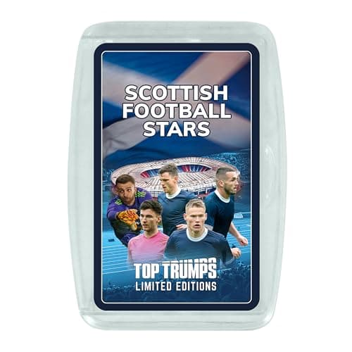 Image of Top Trumps Scottish Football Stars Limited Editions Card Game, play with Andy Robertson or John McGinn, gift and toy for boys and girls aged 6 plus