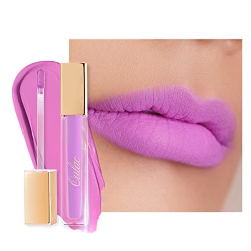 Image of Oulac Matte Liquid Pink Lipsticks for Women - Pink Lip Gloss, Long Lasting Lipstick Waterproof, Creamy Texture High Pigment with Vitamin E & Rose Oil,Vegan M14