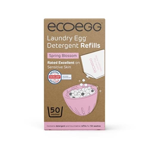 Image of ecoegg Laundry Egg Refills – Non Bio Laundry Detergent for Sensitive Skin – 50 Washes Spring Blossom