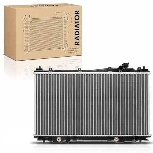 Image of Frankberg Engine Radiator Car Radiator Automatic Transmission Compatible with Civic VII EM2 EP EU EV ES ET 1.4L-1.7L Petrol 2000-2005 Replace# 19010PMMA02