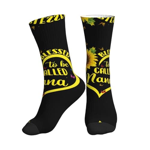 Image of ALLiYa Blessed To Be Called Sunflower Compression Socks For Women Men Circulation Is For Athletic Running Cycling Daily Wear