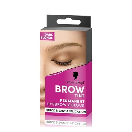 Image of Schwarzkopf Brow Tint Dark Blonde (10ml), Permanent Eyebrow Tint, Long-Lasting Intensity, Water- and Smudge-Proof, Easy Application Brow Tint for Up to 10 Applications, Vegan Formula